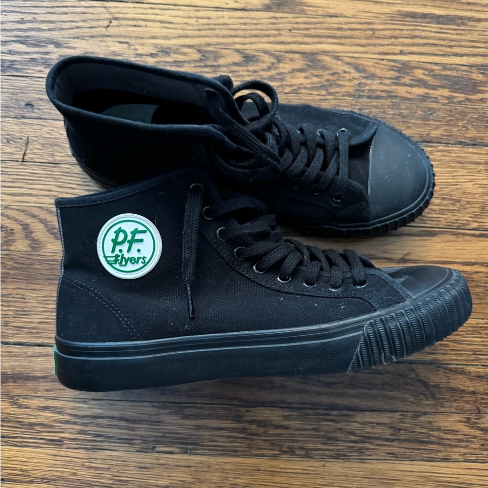P.F. Flyers The Sandlot Hi Top Men's Size 10  Sneakers Black LIKE NEW (no box)